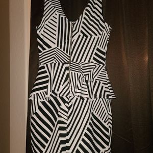 Black and white dress